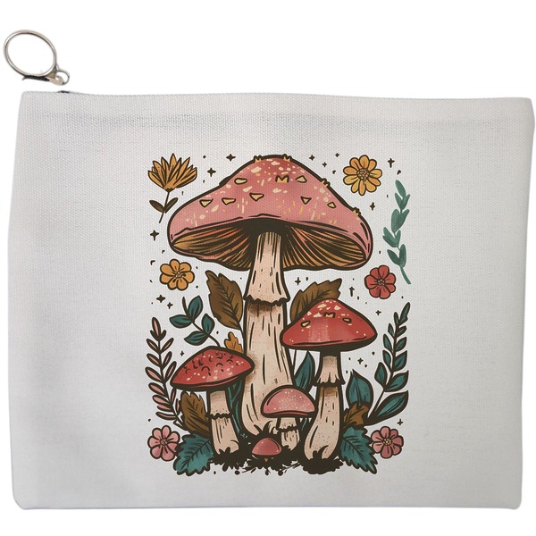 Portfard Cosmetice tip Plic Colorful Mushrooms 2, 23x18 cm, Alb, BEKZ® 9 Portfard Cosmetice tip Plic Colorful Mushrooms 2 23x18 cm Alb BEKZ®