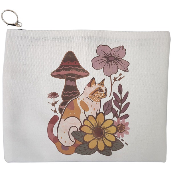 Portfard Cosmetice tip Plic Colorful Mushrooms 8, 23x18 cm, Alb, BEKZ® 9 Portfard Cosmetice tip Plic Colorful Mushrooms 8 23x18 cm Alb BEKZ®
