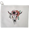 Portfard Cosmetice tip Plic, Cu Design Floral, 23x18 cm, Alb, BEKZ® 13 Portfard Cosmetice tip Plic Cu Design Floral 23x18 cm Alb BEKZ®