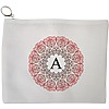 Portfard Cosmetice tip Plic, Cu litera A si Mandala, 23x18 cm, Alb, BEKZ® 13 Portfard Cosmetice tip Plic Cu litera A si Mandala 23x18 cm Alb BEKZ®