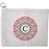 Portfard Cosmetice tip Plic, Cu litera C si Mandala, 23x18 cm, Alb, BEKZ® 13 Portfard Cosmetice tip Plic Cu litera C si Mandala 23x18 cm Alb BEKZ®