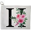 Portfard Cosmetice tip Plic, Cu litera H si Trandafiri, 23x18 cm, Alb, BEKZ® 13 Portfard Cosmetice tip Plic Cu litera H si Trandafiri 23x18 cm Alb BEKZ®