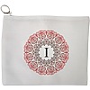 Portfard Cosmetice tip Plic, Cu litera I si Mandala, 23x18 cm, Alb, BEKZ® 13 Portfard Cosmetice tip Plic Cu litera I si Mandala 23x18 cm Alb BEKZ®