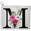 Portfard Cosmetice tip Plic, Cu litera M si Trandafiri, 23x18 cm, Alb, BEKZ® 13 Portfard Cosmetice tip Plic Cu litera M si Trandafiri 23x18 cm Alb BEKZ®