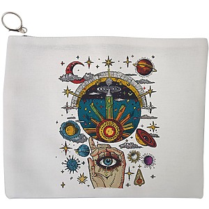 Portfard Cosmetice tip Plic Energy Mood 2, 23x18 cm, Alb, BEKZ®