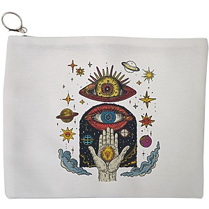 Portfard Cosmetice tip Plic Energy Mood 3, 23x18 cm, Alb, BEKZ®