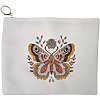 Portfard Cosmetice tip Plic Flower Butterfly, 23x18 cm, Alb, BEKZ® 13 Portfard Cosmetice tip Plic Flower Butterfly 23x18 cm Alb BEKZ®