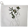 Portfard Cosmetice tip Plic, Flower Lady 10, 23x18 cm, Alb, BEKZ® 13 Portfard Cosmetice tip Plic Flower Lady 10 23x18 cm Alb BEKZ®