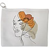 Portfard Cosmetice tip Plic, Flower Lady 12, 23x18 cm, Alb, BEKZ® 13 Portfard Cosmetice tip Plic Flower Lady 12 23x18 cm Alb BEKZ®