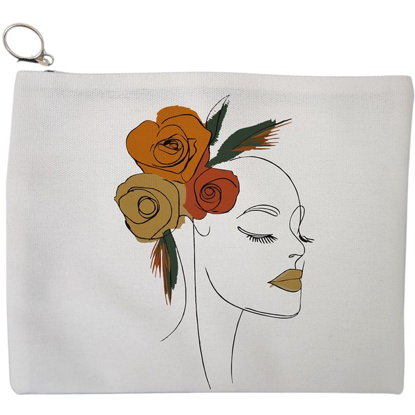 Portfard Cosmetice tip Plic, Flower Lady 15, 23x18 cm, Alb, BEKZ® 9 Portfard Cosmetice tip Plic Flower Lady 15 23x18 cm Alb BEKZ® 1