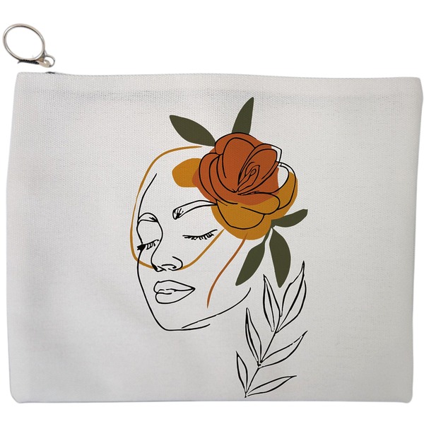 Portfard Cosmetice tip Plic, Flower Lady 7, 23x18 cm, Alb, BEKZ® 9 Portfard Cosmetice tip Plic Flower Lady 7 23x18 cm Alb BEKZ®