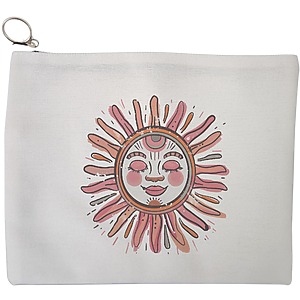 Portfard Cosmetice tip Plic Happy Sun 2, 23x18 cm, Alb, BEKZ®