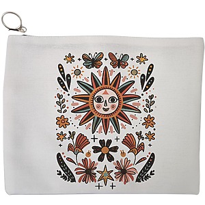 Portfard Cosmetice tip Plic Happy Sun 3, 23x18 cm, Alb, BEKZ®