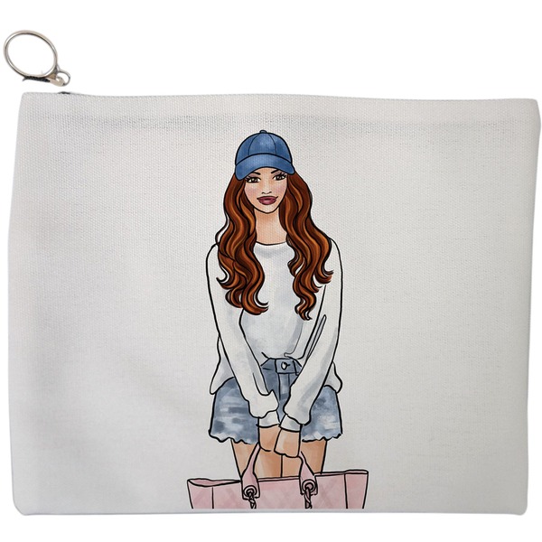 Portfard Cosmetice tip Plic Travel Girl 5, 23x18 cm, Alb, BEKZ® 9 Portfard Cosmetice tip Plic Travel Girl 5 23x18 cm Alb BEKZ®