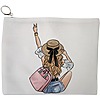 Portfard Cosmetice tip Plic Travel Girl 7, 23x18 cm, Alb, BEKZ® 13 Portfard Cosmetice tip Plic Travel Girl 7 23x18 cm Alb BEKZ®
