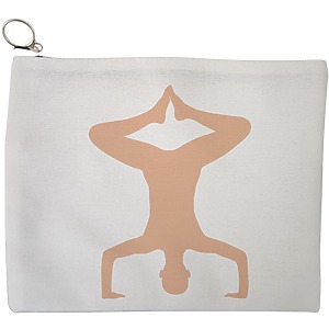 Portfard Cosmetice tip Plic Yoga 1, 23x18 cm, Alb, BEKZ®