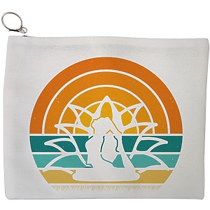 Portfard Cosmetice tip Plic Yoga 15, 23x18 cm, Alb, BEKZ®