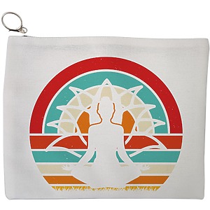 Portfard Cosmetice tip Plic Yoga 18, 23x18 cm, Alb, BEKZ®