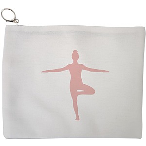 Portfard Cosmetice tip Plic Yoga 4, 23x18 cm, Alb, BEKZ®