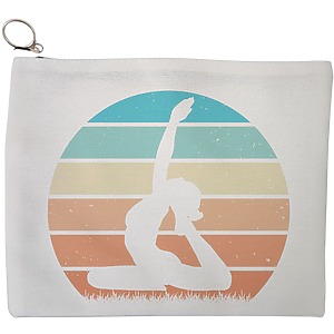 Portfard Cosmetice tip Plic Yoga 8, 23x18 cm, Alb, BEKZ®