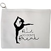Portfard Cosmetice tip Plic Yoga I bend so I don't break, 23x18 cm, Alb, BEKZ® 13 Portfard Cosmetice tip Plic Yoga I bend so I dont break 23x18 cm Alb BEKZ®