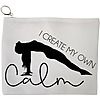 Portfard Cosmetice tip Plic Yoga I create my own calm, 23x18 cm, Alb, BEKZ® 13 Portfard Cosmetice tip Plic Yoga I create my own calm 23x18 cm Alb BEKZ®