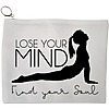 Portfard Cosmetice tip Plic Yoga Lose your mind Find your soul, 23x18 cm, Alb, BEKZ® 13 Portfard Cosmetice tip Plic Yoga Lose your mind Find your soul 23x18 cm Alb BEKZ®