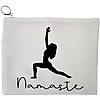 Portfard Cosmetice tip Plic Yoga Namaste, 23x18 cm, Alb, BEKZ® 13 Portfard Cosmetice tip Plic Yoga Namaste 23x18 cm Alb BEKZ®
