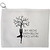 Portfard Cosmetice tip Plic Yoga Sky above earth peace within, 23x18 cm, Alb, BEKZ® 13 Portfard Cosmetice tip Plic Yoga Sky above earth peace within 23x18 cm Alb BEKZ®