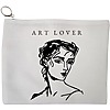 Portfard Cosmetice tip Plic, model Art Lover, 23x18 cm, Alb, BEKZ® 13 Portfard Cosmetice tip Plic model Art Lover 23x18 cm Alb BEKZ®
