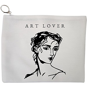 Portfard Cosmetice tip Plic, model Art Lover, 23x18 cm, Alb, BEKZ®