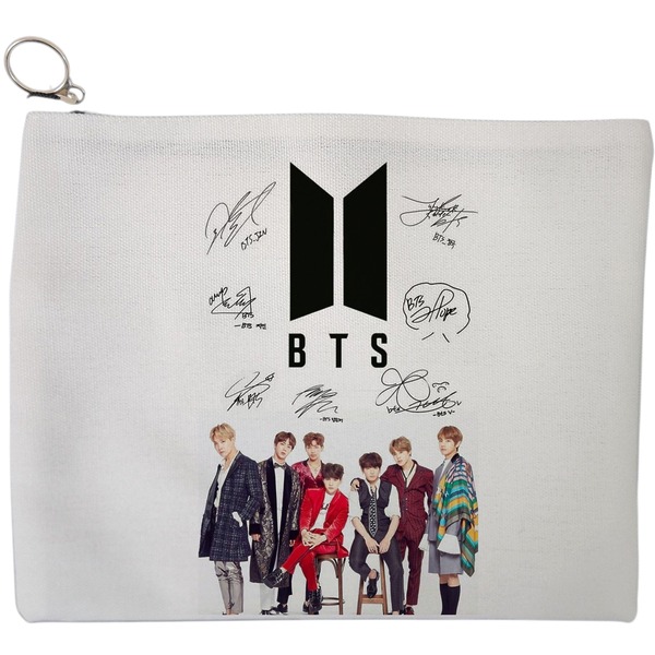 Portfard Cosmetice tip Plic, model BTS Army 1, 23x18 cm, Alb, BEKZ® 9 Portfard Cosmetice tip Plic model BTS Army 1 23x18 cm Alb BEKZ®