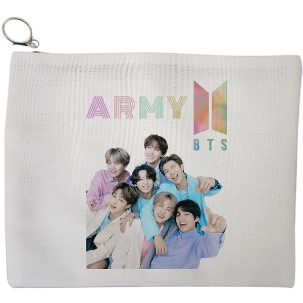 Portfard Cosmetice tip Plic, model BTS Army 7, 23x18 cm, Alb, BEKZ® 9 Portfard Cosmetice tip Plic model BTS Army 7 23x18 cm Alb BEKZ®