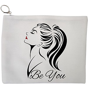 Portfard Cosmetice tip Plic, model Be You, 23x18 cm, Alb, BEKZ®