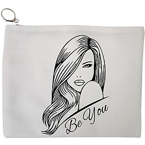 Portfard Cosmetice tip Plic, model Be You 3, 23x18 cm, Alb, BEKZ®