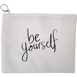 Portfard Cosmetice tip Plic, model Be Yourself, 23x18 cm, Alb, BEKZ®