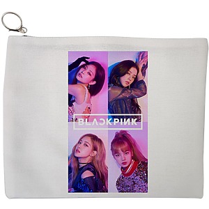 Portfard Cosmetice tip Plic, model Blackpink 2, 23x18 cm, Alb, BEKZ®