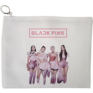 Portfard Cosmetice tip Plic, model Blackpink 3, 23x18 cm, Alb, BEKZ®