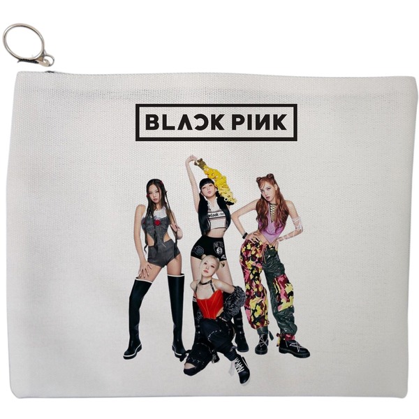 Portfard Cosmetice tip Plic, model Blackpink 5, 23x18 cm, Alb, BEKZ® 9 Portfard Cosmetice tip Plic model Blackpink 5 23x18 cm Alb BEKZ®