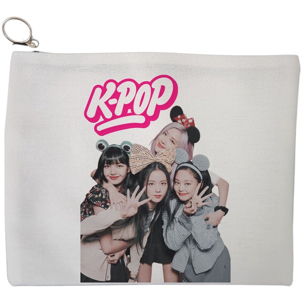 Portfard Cosmetice tip Plic, model Blackpink k-pop, 23x18 cm, Alb, BEKZ® 9 Portfard Cosmetice tip Plic model Blackpink k pop 23x18 cm Alb BEKZ®