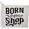 Portfard Cosmetice tip Plic, model Born to shop, 23x18 cm, Alb, BEKZ® 13 Portfard Cosmetice tip Plic model Born to shop 23x18 cm Alb BEKZ®
