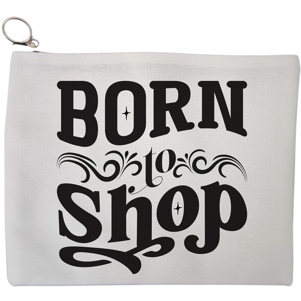 Portfard Cosmetice tip Plic, model Born to shop, 23x18 cm, Alb, BEKZ® 9 Portfard Cosmetice tip Plic model Born to shop 23x18 cm Alb BEKZ®