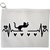 Portfard Cosmetice tip Plic, model Cat Love 2, 23x18 cm, Alb, BEKZ® 13 Portfard Cosmetice tip Plic model Cat Love 2 23x18 cm Alb BEKZ®