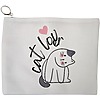 Portfard Cosmetice tip Plic, model Cat Lover, 23x18 cm, Alb, BEKZ® 13 Portfard Cosmetice tip Plic model Cat Lover 23x18 cm Alb BEKZ®