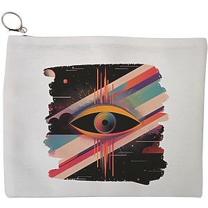 Portfard Cosmetice tip Plic, model Celestial Eye 12, 23x18 cm, Alb, BEKZ®