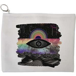 Portfard Cosmetice tip Plic, model Celestial Eye 19, 23x18 cm, Alb, BEKZ®