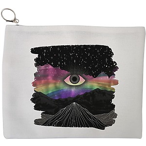 Portfard Cosmetice tip Plic, model Celestial Eye 2, 23x18 cm, Alb, BEKZ®