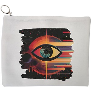 Portfard Cosmetice tip Plic, model Celestial Eye 20, 23x18 cm, Alb, BEKZ®