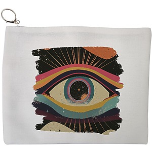 Portfard Cosmetice tip Plic, model Celestial Eye 6, 23x18 cm, Alb, BEKZ®