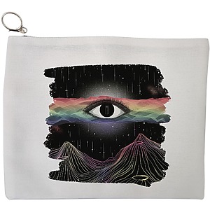 Portfard Cosmetice tip Plic, model Celestial Eye 9, 23x18 cm, Alb, BEKZ®